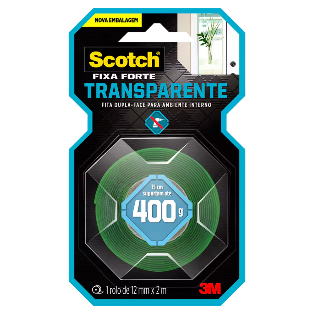Scotch Fixa-Forte Transparente 400g